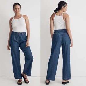 Madewell The Harlow Wide-Leg Jean in Fairson Wash Size 30 New